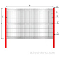 Hot mergulhado galvanizado em 3d curador de dobragem